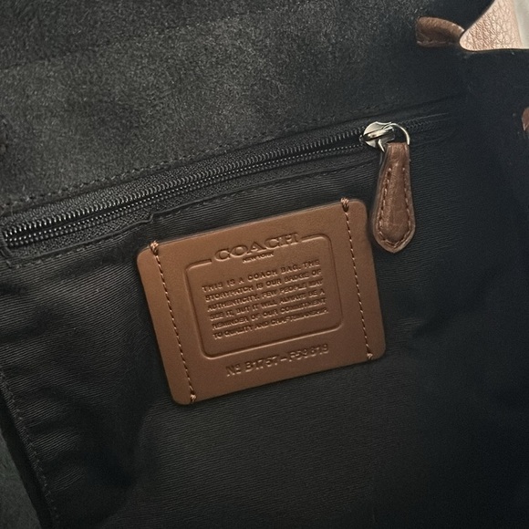 Coach - Derby Leather Backpack Tote Purse - Picture 9 of 9